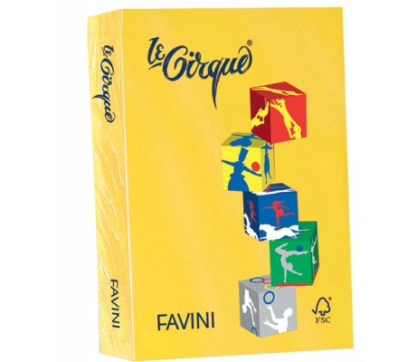 Carta Le Cirque - A4 - 80 gr - giallo zolfo 200 - conf. 500 fogli - Favini A71L504