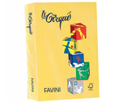 Carta Le Cirque - A4 - 80 gr - giallo sole 202 - conf. 500 fogli - Favini - A71B504 - 8025478320223 - DMwebShop