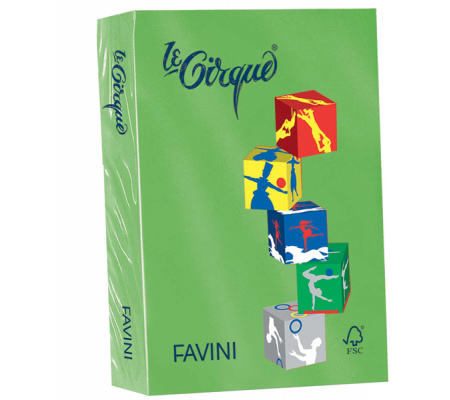 Carta Le Cirque - A4 - 80 gr - verde prato 203 - conf. 500 fogli - Favini - A71M504 - 8025478320230 - DMwebShop