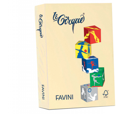 Carta Le Cirque - A4 - 160 gr - giallo pastello 100 - conf. 250 fogli - Favini A742304