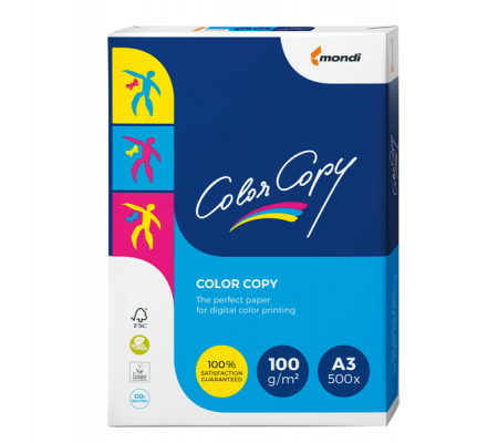 Carta Color Copy - A3 - 100 gr - bianco - conf. 500 fogli - Mondi 6322