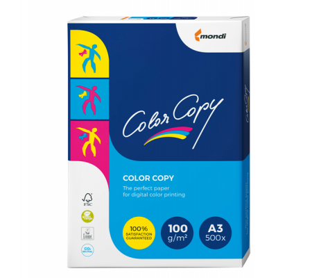 Carta Color Copy - A3 - 100 gr - bianco - conf. 500 fogli - Mondi - 6322 - 9003974411972 - DMwebShop