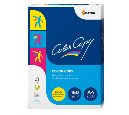 Carta Color Copy - A4 - 160 gr - bianco - conf. 250 fogli - Mondi 6341