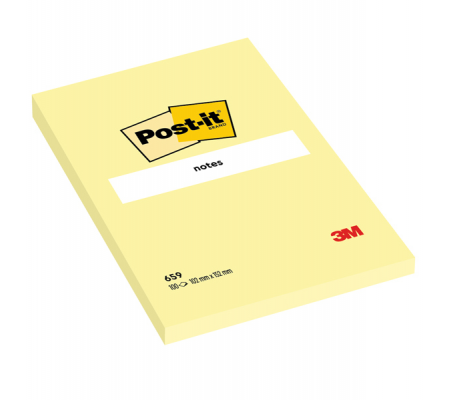 Blocco foglietti - giallo Canary - 102 x 152 mm - 100 fogli - Post-it - 7100172752 - 4024526003303 - DMwebShop