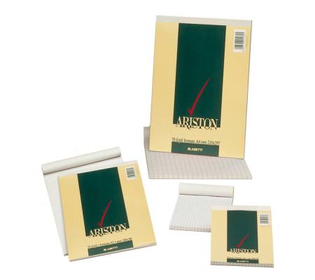 Blocco note Ariston - 5 mm - 100 x 150 mm - 60 gr - 70 fogli - conf. 10 pezzi - Blasetti - 1065 - 8007758012318 - DMwebShop