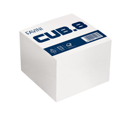 Foglietti Cubo - bianco - 95 x 95 mm - 80 gr - 700 fogli - Favini A450916