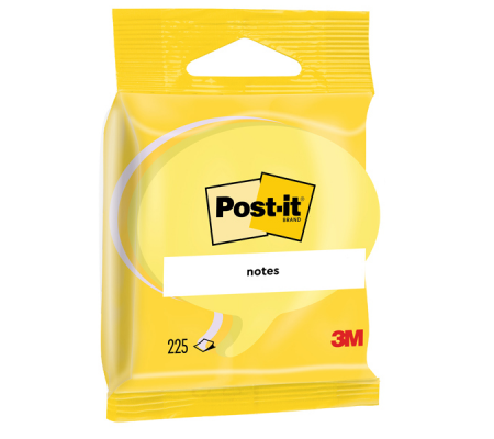 Blocco foglietti fumetto - giallo, giallo neon, bianco - 70 x 70 mm - 225 fogli - Post-it 7100172405