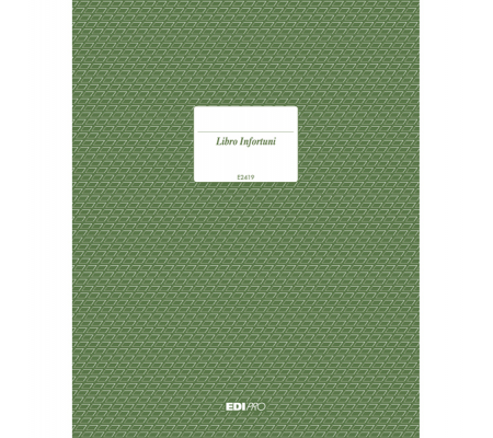 Registro infortuni - 31 x 24,5 cm - 15 pagine - Edipro E2419