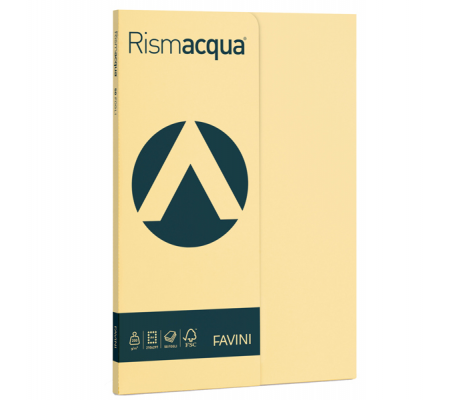 Carta Rismacqua Small - A4 - 200 gr - camoscio 02 - conf. 50 fogli - Favini - A69R544 - 8007057615401 - DMwebShop