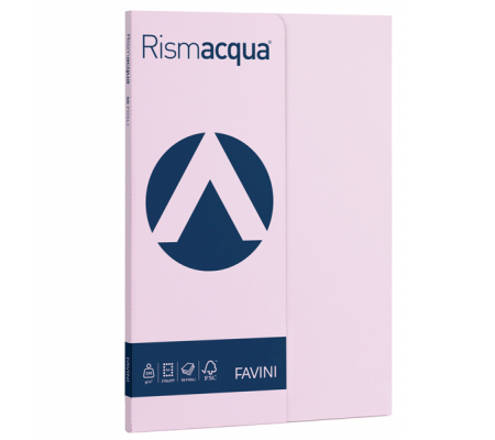 Carta Rismacqua Small - A4 - 200 gr - lilla 06 - conf. 50 fogli - Favini A699544