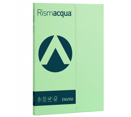 Carta Rismacqua Small - A4 - 200 gr - verde chiaro 09 - conf. 50 fogli - Favini - A69P544 - 8007057615456 - DMwebShop