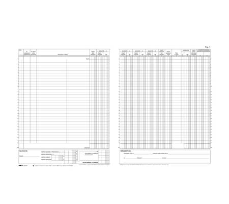 Registro Iva fatture - 31 x 24,5 cm - 22 pagine - numerate - Edipro - E2133 - 51252A - DMwebShop
