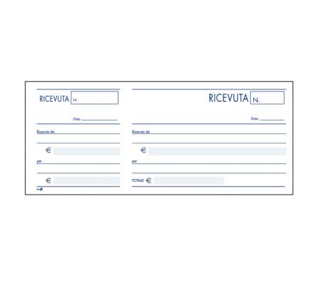 Blocco ricevute generiche - 10 x 22 cm - 100 fogli - conf. 5 pezzi - BM - 0100088 - 8008234000881 - DMwebShop