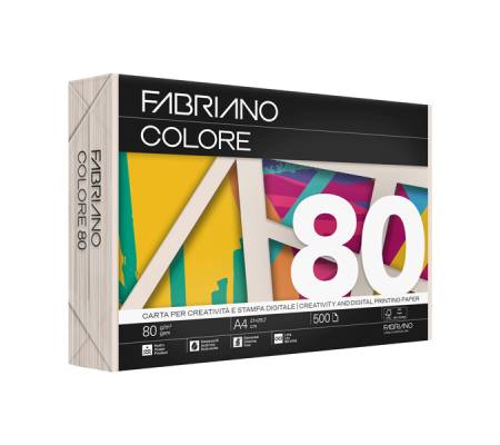 FabrianoColore - A4 - 80 gr - colori tenui avorio - conf. 500 fogli - Fabriano - 76321297 - 8001348234142 - DMwebShop