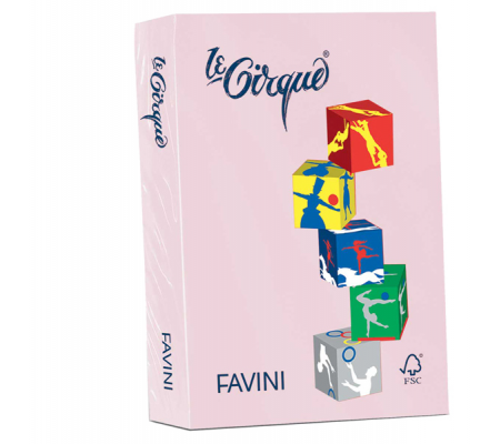 Carta Le Cirque - A3 - 80 gr - rosa pastello 108 - conf. 500 fogli - Favini - A71S353 - 8025478321251 - DMwebShop