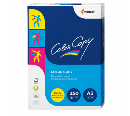 Carta Color Copy - A3 - 250 gr - bianco - conf. 125 fogli - Mondi - 6372 - 9003974443782 - DMwebShop