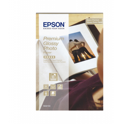 Carta Fotografica Premium Glossy Photo Paper - 10 x 15 cm - 40 Fogli - Epson C13S042153