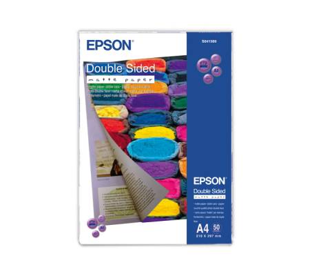 Carta fotografica Double-Sided Matte Paper - A4 - 50 Fogli - Epson - C13S041569 - 10343839014 - DMwebShop