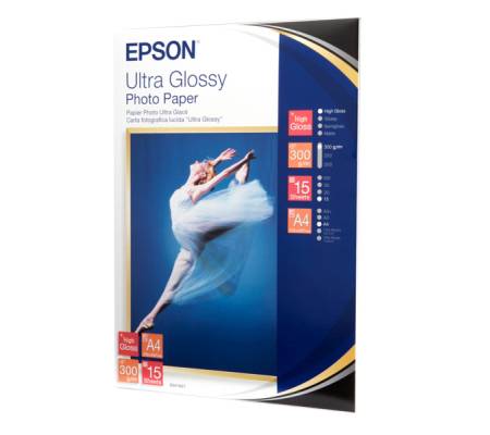 Carta Fotografica Ultra Glossy Photo Paper - A4 - 15 Fogli - Epson - C13S041927 - 10343855281 - DMwebShop