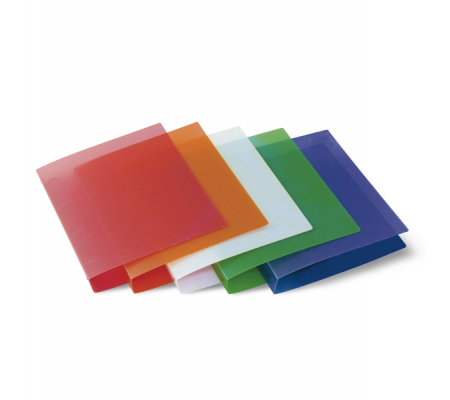 Raccoglitore - 4 anelli tondi 30 mm - dorso 4 cm - 22 x 30 cm - PPL semitrasparente - colori assortiti - Starline