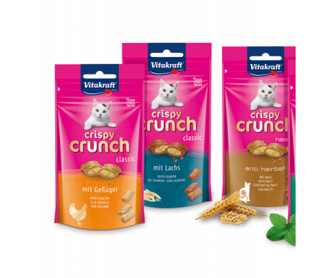 Snack Crispy Crunch Superfood - gusto salmone - 60 gr - Vitakraft - 28815 - 4008239288158 - DMwebShop
