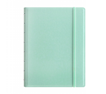 Notebook - con elastico - copertina similpelle - A5 - 56 pagine - a righe - verde pastello - Filofax - L115052 -  - DMwebShop