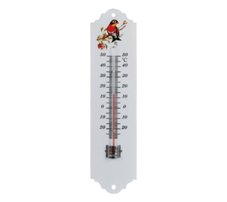 Termometro indoor-outdoor - in metallo - 20 cm - Velamp - THERM28 - 8003910111684 - DMwebShop