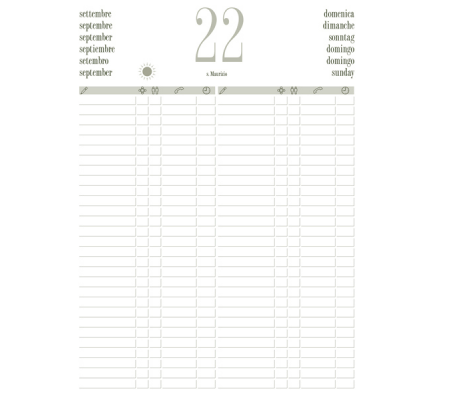 Libro prenotazioni ristorante 2024 - copertina similpelle imbottita - 21 x 30 cm - nero - No Brand - 9641RIS14 - 98546_1 - DMwebShop