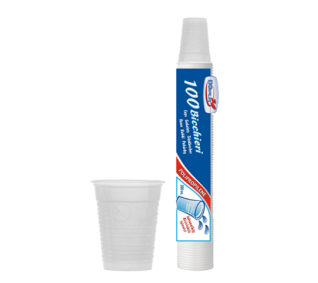Bicchieri - monouso - 200 ml - bianco - conf. 100 pezzi - Dopla - 02431 -  - DMwebShop