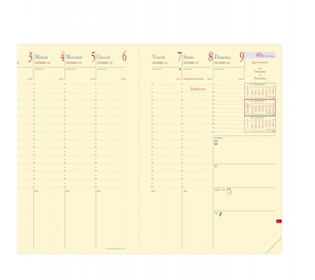 Agenda settimanale Ministro 2024 - copertina Soho - 16 x 24 cm - nero - Quo Vadis - 286503Q - 89075_2 - DMwebShop