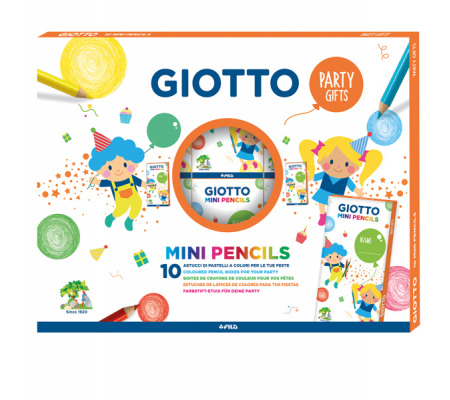 Mini matite colorate Party Gifts - conf. 10 astucci da 6 pezzi - Giotto - 312000 - 88329_1 - DMwebShop