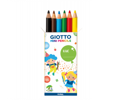 Mini matite colorate Party Gifts - conf. 10 astucci da 6 pezzi - Giotto - 312000 - 88329_2 - DMwebShop