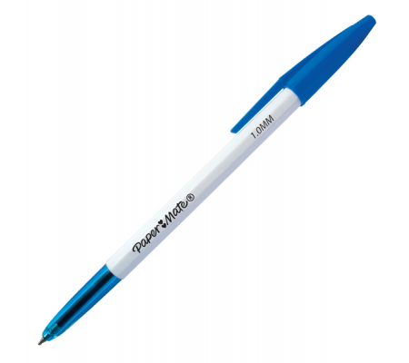 Penna a sfera - con cappuccio 045 - punta 1 mm - blu - busta 8 pezzi - Papermate - 2084422 - 88898_1 - DMwebShop