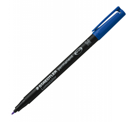 Pennarello Lumocolor Permanent 317 - punta 1 mm - blu - Staedtler 317-3