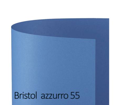 Cartoncino Bristol Color - 70 x 100 cm - 200 gr - azzurro 55 - blister 10 fogli - Favini - A35G0A1 - 8007057570021 - DMwebShop