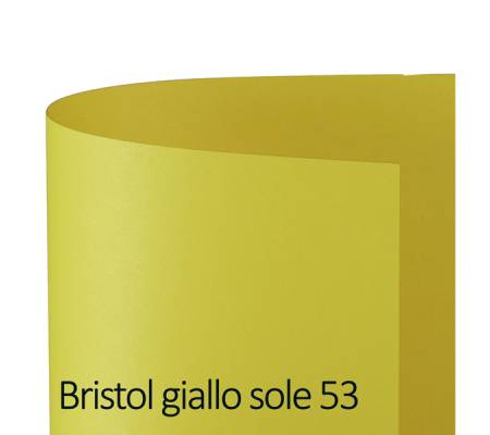 Cartoncino Bristol Color - 70 x 100 cm - 200 gr - giallo sole 53 - blister 10 fogli - Favini - A35B0A1 - 8007057570069 - DMwebShop