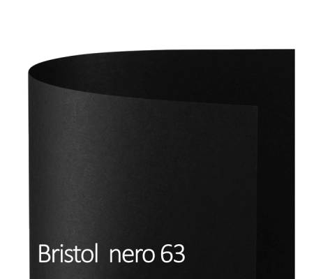 Cartoncino Bristol Color - 50 x 70 cm - 200 gr - nero 63 - conf. 25 pezzi - Favini - A35A012 - 8007057575316 - DMwebShop
