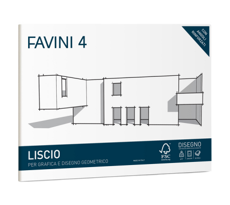 Album Favini 4 - 24 x 33 cm - 220 gr - 20 fogli liscio - A166504 - 8007057330113 - DMwebShop