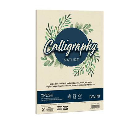 Carta Calligraphy Nature - A4 - 100 gr - giallo agrumi - conf. 50 fogli - Favini - A69Q534 - 8007057615623 - DMwebShop
