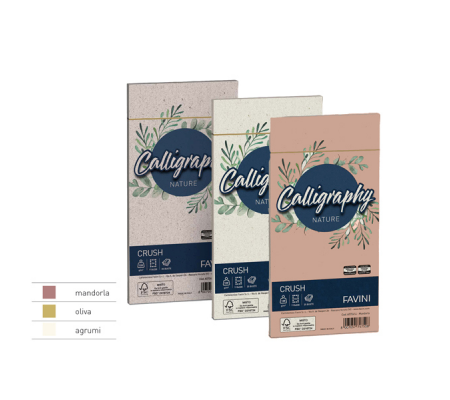 Busta Calligraphy Nature - 120 x 180 mm - 120 gr - mandorla - conf. 25 pezzi - Favini - A57C107 - DMwebShop