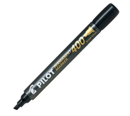 Marcatore permanente Markers 400 - punta a scalpello - 4,5 mm - nero - conf. 12 pezzi - Pilot - 002710 - 4902505511172 - DMwebShop