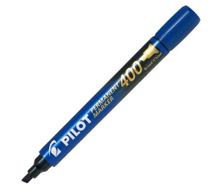Marcatore permanente Markers 400 - punta a scalpello - 4,5 mm - blu - conf. 12 pezzi - Pilot - 002711 - 4902505511196 - DMwebShop