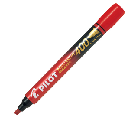 Marcatore Permanente Markers 400 - punta a scalpello - 4,5 mm - rosso - Pilot - 002712 - 4902505511189 - DMwebShop