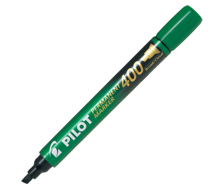 Marcatore Permanente Markers 400 - punta a scalpello - 4,5 mm - verde - Pilot - 002713 - 4902505511202 - DMwebShop