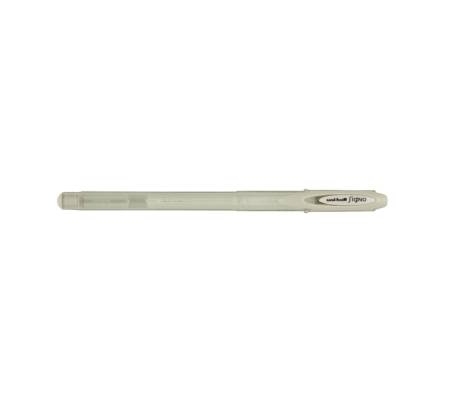 Penna a sfera gel - con cappuccio - Uni Ball Signo - punta 0,7 mm - bianco - Uni Mitsubishi - M UM120AC BI - 4902778788714 - DMwebShop