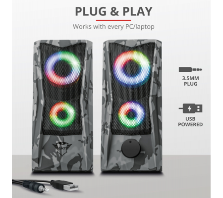 Set altoparlanti 2.0 RGB GXT606 - illuminato - Trust - 23379 - 91292_3 - DMwebShop