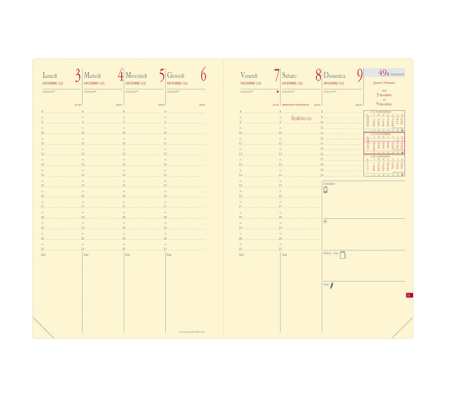 Agenda settimanale Ministro Prestige 2024 - 16 x 24 cm - copertina prestige blu acciaio - Quo Vadis - 286549Q - 94611_1 - DMwebShop