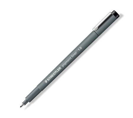 Pennarello Pigment Liner 308 - 1 mm - nero - conf. 10 pezzi - Staedtler - 308 10-9 - 4007817012994 - DMwebShop