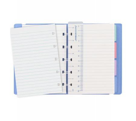 Notebook Pocket - con elastico - copertina similpelle - 144 x 105 mm - 56 pagine - a righe - blu pastello - Filofax - L115063 - 5015142269173 - 94806_2 - DMwebShop