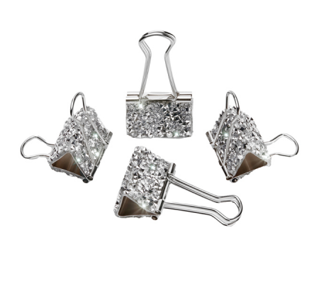 Fermafogli strass Chiara Ferragni collezione 2023 - 3 x 6 cm - conf. 4 pezzi - Pigna - 023268100 - 8005235209442 - 97002_1 - DMwebShop